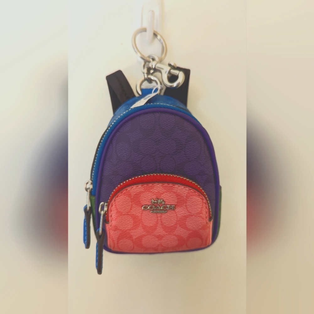 Coach mini backpack/charm